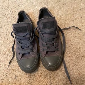 Grey monochrome converse